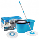 Buy Primeway 360 Degree Rotating Dark Blue 5500 ML Magic Spin Mop Set with 2 Microfibre Mop Heads just at Rs 389 Only From Pepperfry