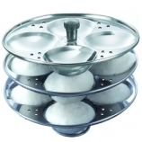 Buy Howdy Stainless Steel Idli Stand 3 plate Standard Idli Maker (3 Plates, 12 Idlis ) Induction Idli Maker just at Rs 89 only From Flipkart