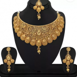 Buy Reeva Fashion Jewellery Zinc Jewel Set (Gold) at Rs 299 only from Flipkart