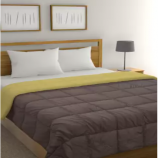 Buy Raymond Home Solid Double Comforter (Polyester, Brown, Yellow) at Rs 1949 from Flipkart