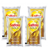 Buy Saffola Gold Blended Oil Pouch Edible Oil, Pack of 4 at Rs 636 from Flipkart