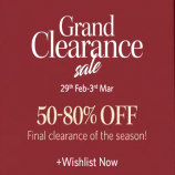 Myntra Grand Clearance Sale Offer: Get Upto 50%-80% OFF Fashion Clothing, Extra Discount via Paypal & HDFC Bank Cards [29th feb- 3rd March]