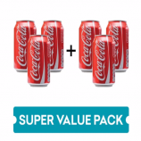 Coca-Cola Soft Drink (Can) - Buy 3 Get 3 Free From Grofers @ Rs 180 only