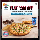Domino's Pizza Coupons & Offers: Flat 50% OFF Upto Rs 500 on Pizza Ordering, Extra Amazon Pay Cashback.
