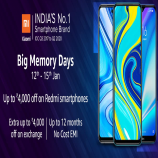 Amazon Big Memory Days: Upto 40% OFF On Redmi Smartphones, Extra Exchange and Bank Discount Offers