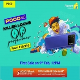 Buy Poco M3 (Power Black, 64 GB, 6 GB RAM) Flipkart Price at Rs 9999