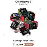 Buy Noise ColorFit Pro 3 Smartwatch Flipkart Launch Date 10th Feb at Rs 3999, Specifications