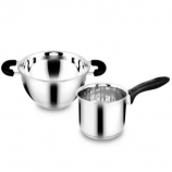 Buy Classic Essentials Stainless Steel Induction Bottom Cookware Set (2 Piece) at Rs 399 from Flipkart