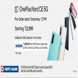 Buy OnePlus Nord CE 5G Amazon Price Rs 24999- Extra Rs 2000 Bank Discount Offer