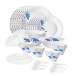 Buy Larah by Borosil Twilight Silk Series Opalware Dinner Set, 35 Pieces, White at Rs 1055 from Amazon