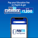 School College Online Education Fee Payment Cashback Offers- Flat Rs 500 Cashback on Fees Payment on Paytm via Axis Bank Cards
