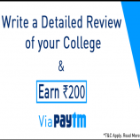 CollegeDunia Review College Free Paytm Cashback Offer- Write University/College Review and Win Rs 200 Paytm Cash