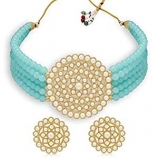 Buy Sukkhi Adorable Gold Plated Pearl Choker Necklace Set for Women at 89% OFF from Amazon