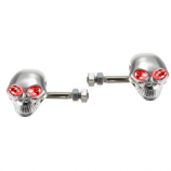 Buy Accessoreez Red Led Chrome Skull Bike Indicators Set Of 2 at Rs 275 Only