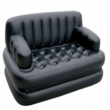 Buy KSC Airsofa cum Bed PVC 3 Seater Inflatable Sofa (Color - Black) At Rs 2,199 Only