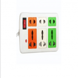 Buy Coloured Power Strip Extension Cord 3 + 3 At Rs 55 Only