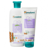 Himalaya Baby Lotion (200ml) and Cream (100g) Combo (ALMOND OIL, OLIVE OIL) at Rs 80 Only