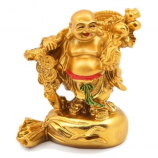 Buy JaipurCrafts Laughing Buddha With Coins Showpiece at Rs 199 Only