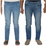Buy London Jeans Blue Slim Fit Stretchable Jeans Pack Of 2 at Rs 899 Only