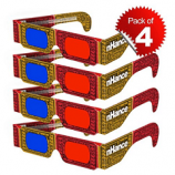 Buy 3D Glasses for Laptop Cyan and Magenta Red & Blue Paper (Pack of 4 pcs) at Rs 80 from Amazon