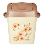 Buy Nayasa Swing Dustbin with Lid, 13.5 Litres, Brown at Rs 251 from Amazon