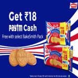 Get Rs 18 paytm Cashback FREE on Parle Bakesmith Marie pack