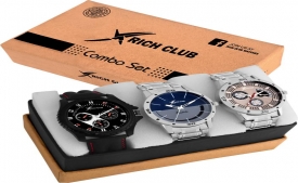 Buy 3 Designer Combo (Casual+PartyWear+Formal) Designer Stylish Mens Analog Watch at Rs 349 from Flipkart