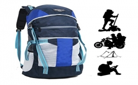 Buy Impulse 65 Ltrs Blue Trekking Backpack (Inverse U Orange) Men & Women at Rs 999 only from Amazon