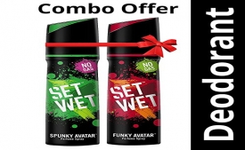 Buy Set Wet Cool, Charm and Mischief Avatar Deodorant Spray (450 ml, Pack of 3) just at Rs 209 From Amazon