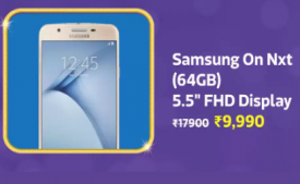 Buy Samsung Galaxy On Nxt (Black, 64 GB, 3 GB RAM) Price just at Rs 8,990 Only from Flipkart