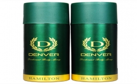 Buy Denver Hamilton Deo Combo Body Spray - For Men  (330 ml, Pack of 2) from flipkart just at Rs 157 only