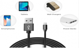 Buy Ambrane ACM-1 1m USB Cable  (Mobiles, Tablets, Black) at Rs 69 only from Amazon