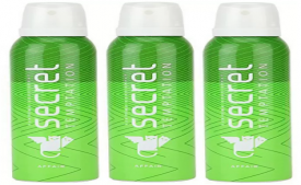 Buy Secret Temptation Body Deodorant Pack Of 3 (Affair) Deodorant Spray- For Women (450 ml, Pack of 3) at Rs 241 from Flipkart