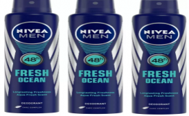 Buy Nivea Men Fresh Ocean Deodorant Combo Body Spray - For Men (450 ml, Pack of 3) just at Rs 375 Only