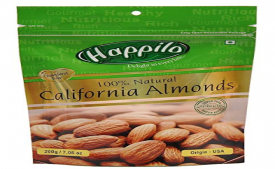Buy Happilo 100% Natural Premium Californian Almonds, 200g (Pack of 2) at Rs 369 from Amazon