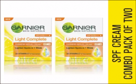 Buy Garnier Combo - Skin Naturals Light Complete Serum Cream SPF 19 (Pack of 2, 90 g) at Rs 164 only from Flipkart