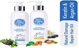 Buy The Moms Co. Natural Damage Repair KA + Hair Care Kit with Hair Shampoo & conditioner with Keratin and Moroccan Argan Oil for Dry & Damaged Hair 400 ML at Rs 319 from Amazon