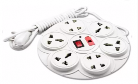 Buy Spartan Round 8 socket extension board extension cord 8 Socket Surge Protector at Rs 188 from Flipkart