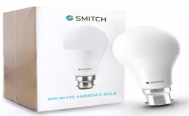 Buy Smitch Wi-Fi White Ambience (6500k, 10W) B22 Base Smart Bulb at Rs 199 from Flipkart