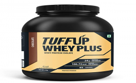 Buy Tuff Up Whey Plus Protein - 2 kg (Chocolate), 24g protein per serving, made from imported whey at Rs 999 only from Amazon