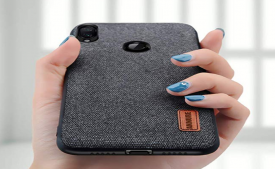 Buy Annure Shockproof Soft TPU Bumper Fabric Back Cover Case for Redmi 7 / Redmi Y3 (Black) at Rs 149 only from Amazon
