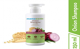 Buy Mamaearth Onion Hair Fall Shampoo for Hair Growth & Hair Fall Control, with Onion Oil & Plant Keratin 250ml at Rs 286 only from Amazon