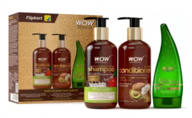Buy Wow Skin Science Luxuriant Hair Care Kit (3 Items in the set) at Rs 599 only from Flipkart