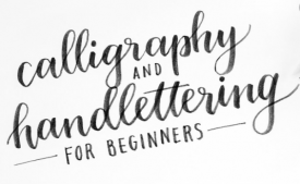 Brush Calligraphy Free Mini-Course: Learn how to draw upstrokes and downstrokes in this FREE introductory mini-course.