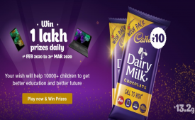Jio Cadbury Offer: Play Games and Win Talktime, Samsung Mobiles, Laptop and Upto Rs 1 Lakh cash