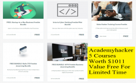 Academyhacker 5 Premium Online Courses Worth $1011 Free