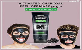 Buy Healthvit Activated Charcoal Purifying Peel-Off Mask, 50g @ Rs 199 from Amazon