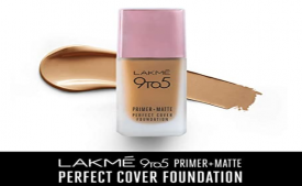 Lakme 9To5 Primer + Matte Perfect Cover Foundation, W320 Warm Caramel, 25 ml at 50% OFF from Amazon
