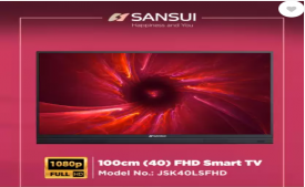 Flipkart Tv Offers Sansui (40 inch) Full HD LED Smart TV (JSK40LSFHD) at Rs 17999, extra 10% Bank Discount