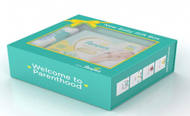 Buy Pampers Premium New Baby Gift Box (Premium Care diapers, Baby Wipes, Onesie, Cards) at Rs 599 from Amazon